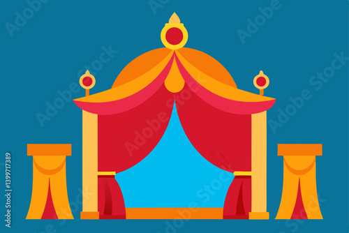 circus tent vector illustration