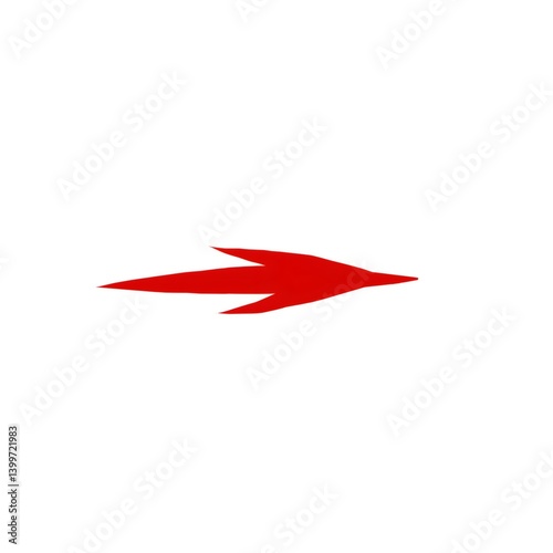 Free Download Red arrow pointing right symbolizing progress and direction - GFXLoad