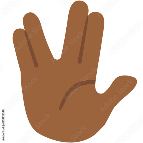 Vulcan salute hand
