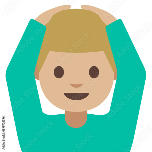 Person making OK gesture - light skin, blonde hair
