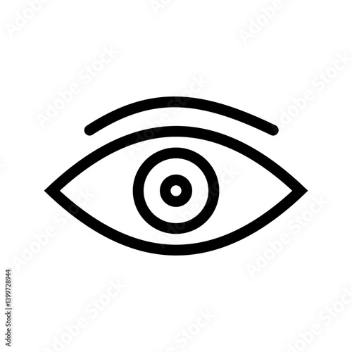 One Eye icon vector image. Suitable for mobile apps, web apps and print media.
