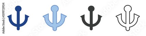 Anchor Icons Collection – Multiple Vector Styles Icons
