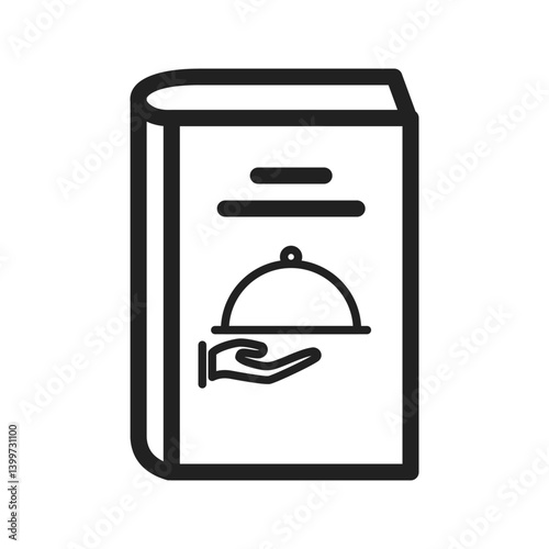 Recipes Book I icon vector image. Suitable for mobile apps, web apps and print media.
