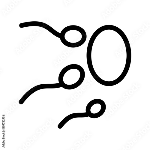 Sperm icon vector image. Suitable for mobile apps, web apps and print media.