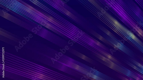 4K Abstract Blue and Purple Light Lines Background – Futuristic Digital Wave Design