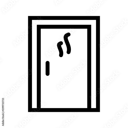 Steam Room icon vector image. Suitable for mobile apps, web apps and print media.