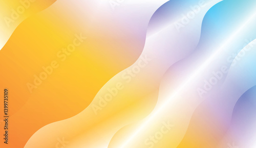 Futuristic Background With Color Gradient Geometric Shape. For Design Flyer, Banner, Landing Page. Vector Illustration with Color Gradient.