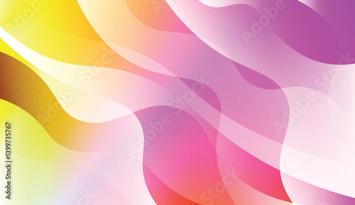 Modern Wavy Background. For Creative Templates, Cards, Color Covers Set. Vector Illustration with Color Gradient.