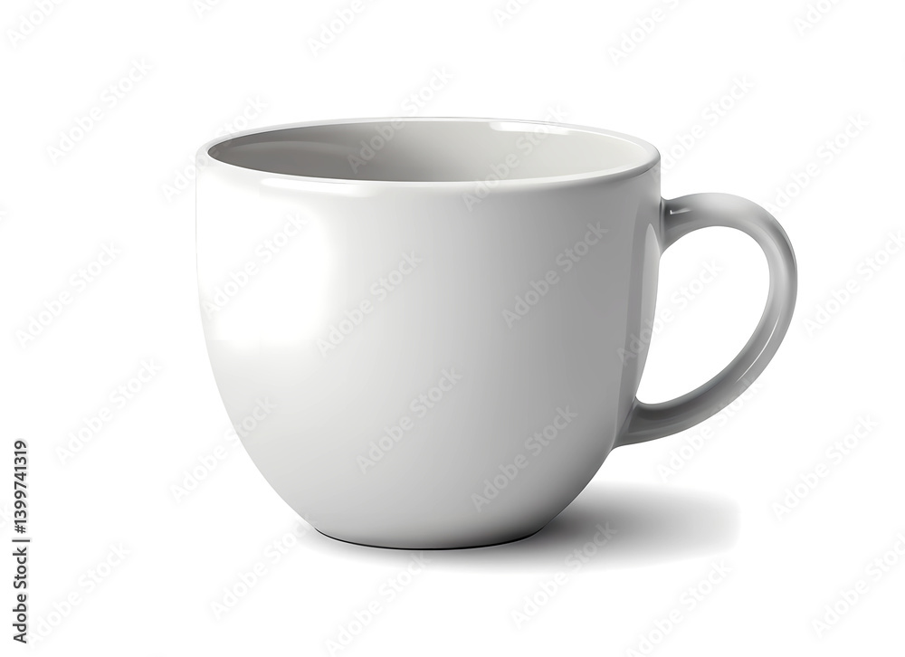 White Cup Isolated on White Background – A Geometric Design for the Modern Homeware Industry White Cup Isolated on White Background – A Geometric Design for the Modern Homeware Industry