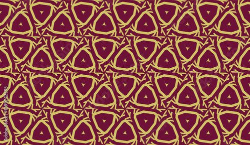 For interior wallpaper, smart design, fashion print.Vector seamless illustration with pattern in triangles style.