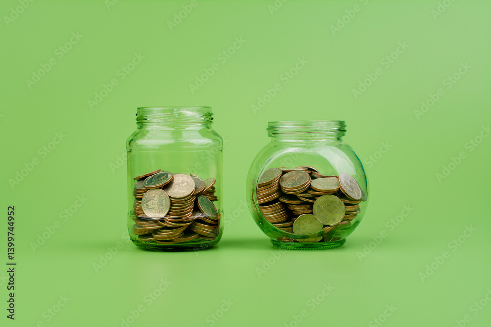Savings, financial planning and investment, retirement goals and financial security