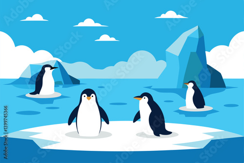 two penguins on the rocks