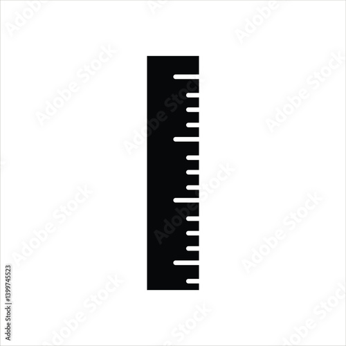 Ruler Icon - Measuring Tool Silhouette