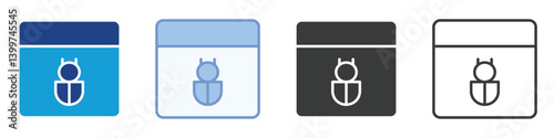 Bug Icons Collection – Multiple Vector Styles Icons