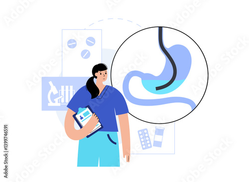 Stomach wash gastric lavage