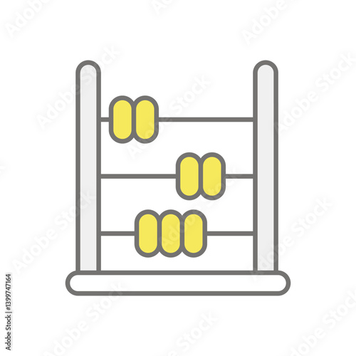Abacus  icon vector stock illustration