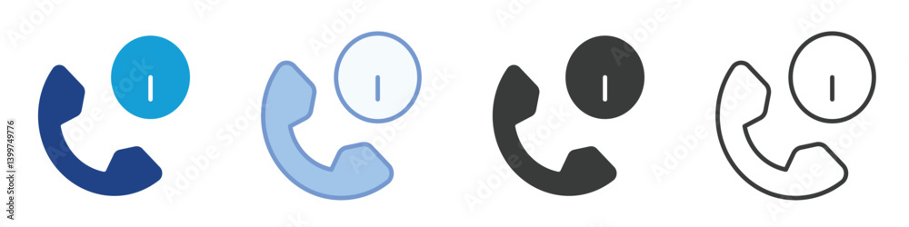 Call Center Information Icons Collection – Multiple Vector Styles Icons