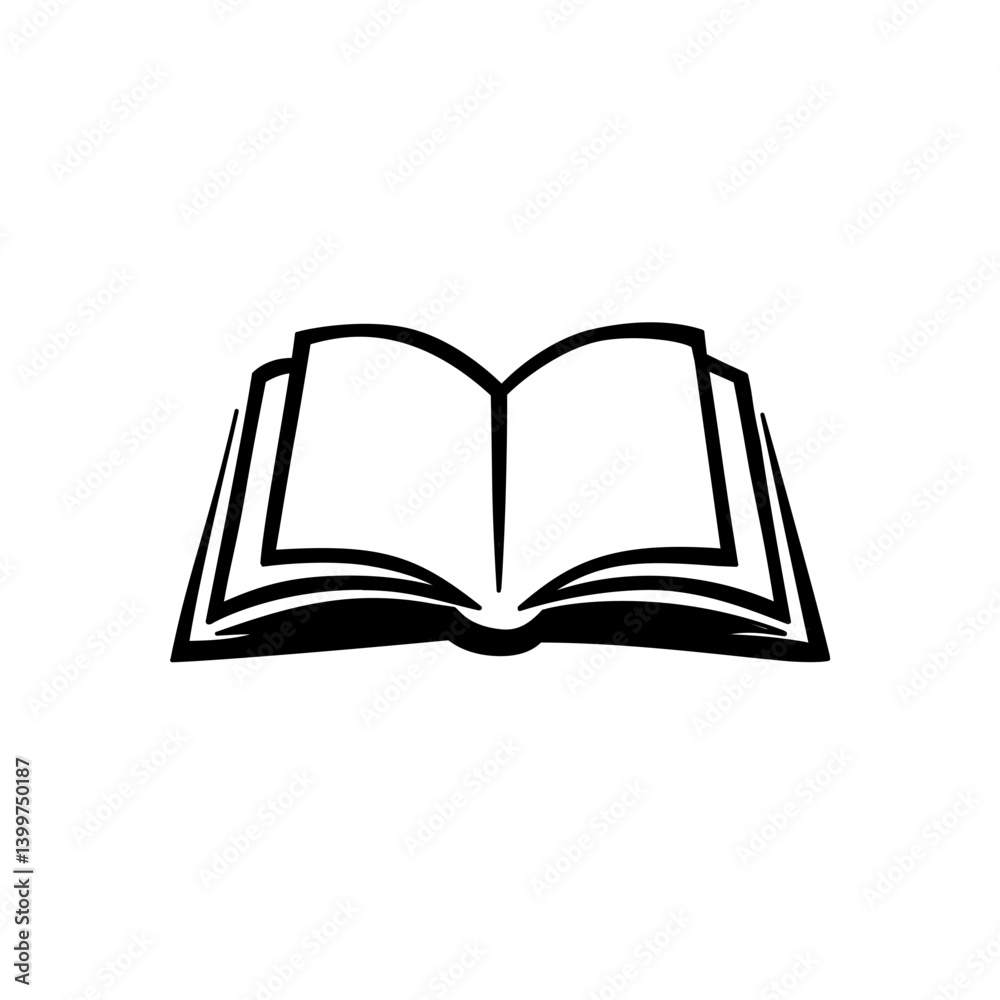 book vector line art, hand drawn illustration book vector line art, hand drawn illustration
