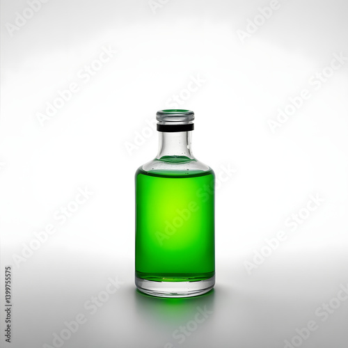 3D Green Magic Potion Bottle for Fantasy Game