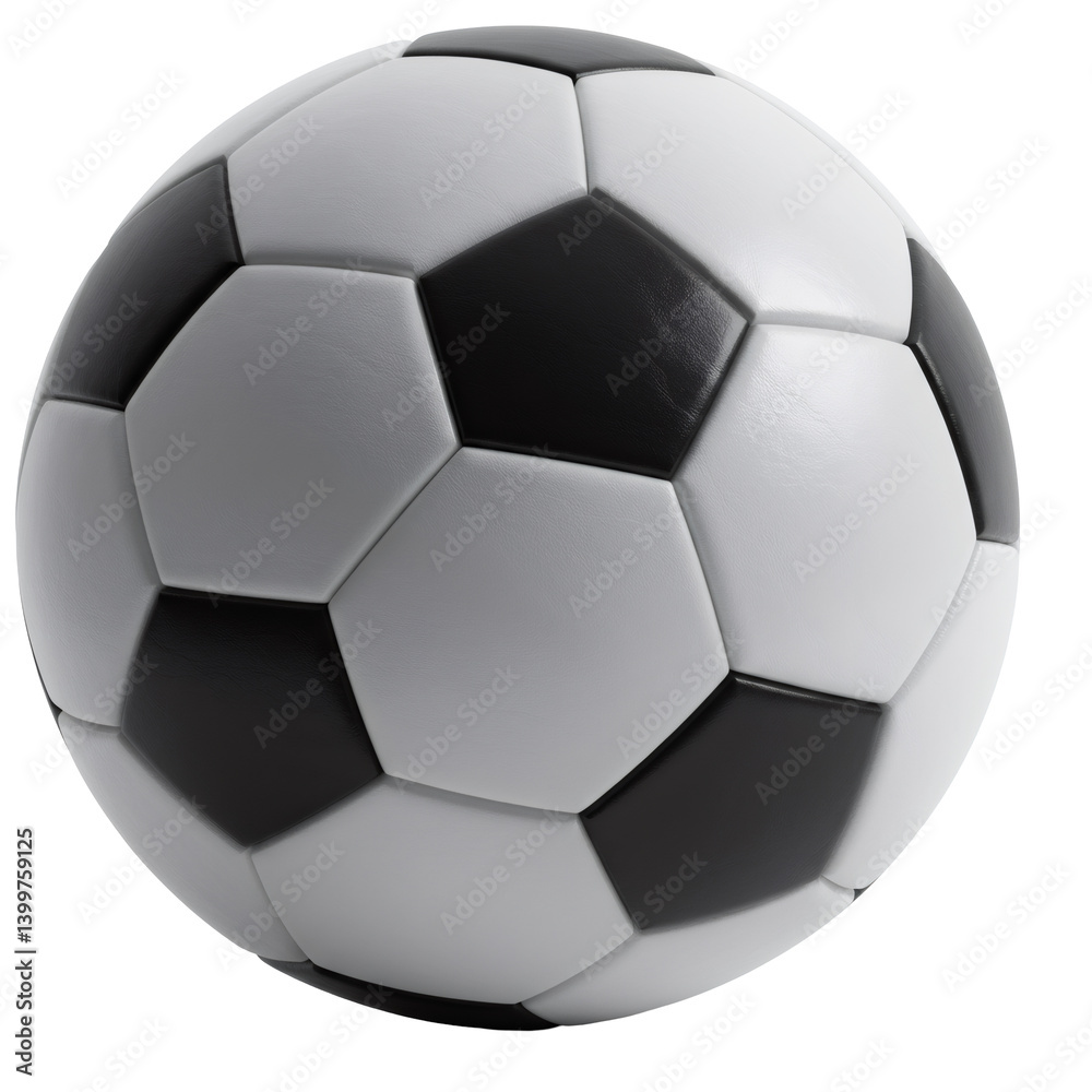 Classic Black And White Soccer Ball On Transparent Background Classic Black And White Soccer Ball On Transparent Background