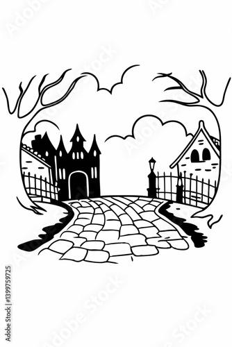 Intriguing Arkham-Themed Coloring Book Pages with Unique Designs