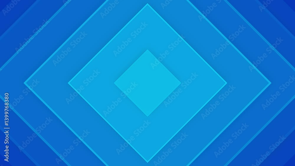 Abstract blue geometric background with layered diamond shapes. Clean and modern design ideal for presentations, technology themes, or graphic design projects.