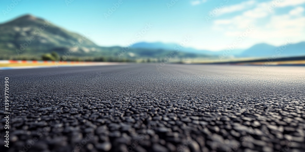 Fototapeta premium Asphalt Racing Track Surface