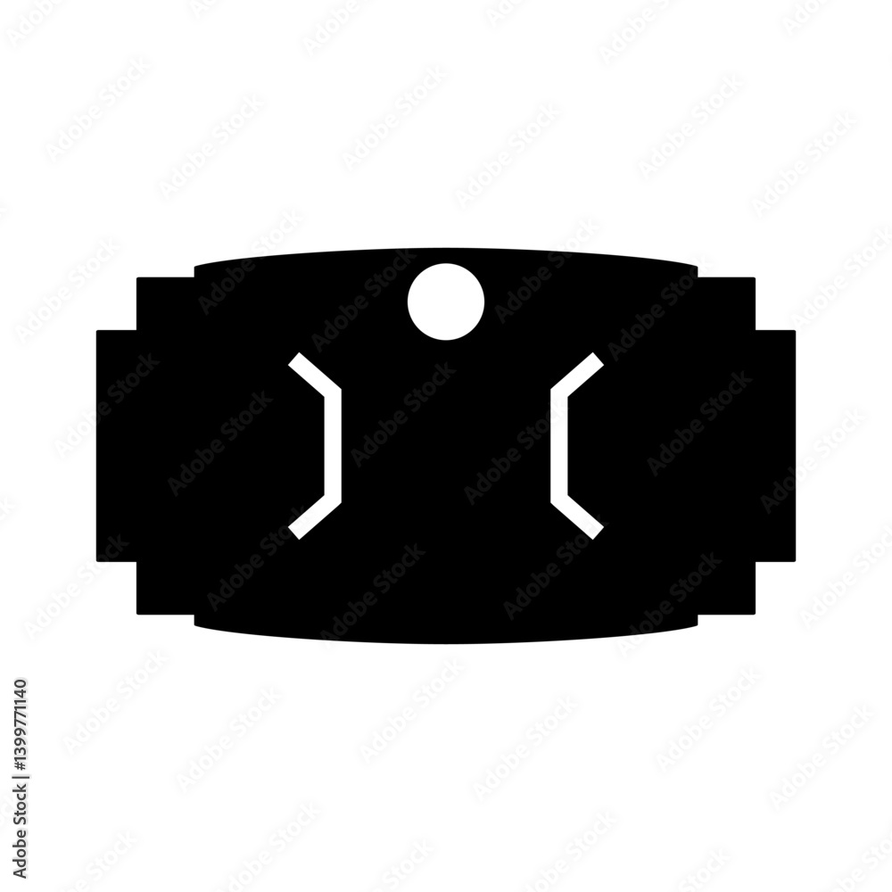 Bow display card icon vector. Hair bow card illustration sign. Hair clip card symbol or logo.