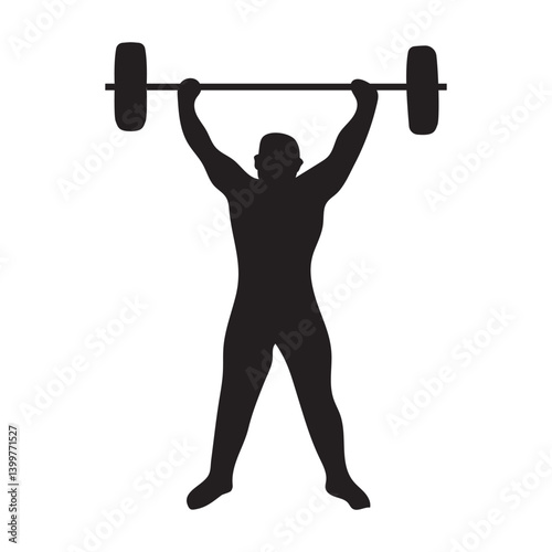 Bearded strong man, athlete training, lifting heavy weights, barbell against white background. Muscular strong body. Concept of sport, strength, gym, healthy lifestyle, power, endurance, weightlifting
