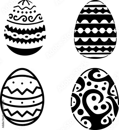 Happy Easter banner, poster, greeting card. Trendy Easter design with typography, bunnies, flowers, eggs, bunny ears, modern symbol Easter banner