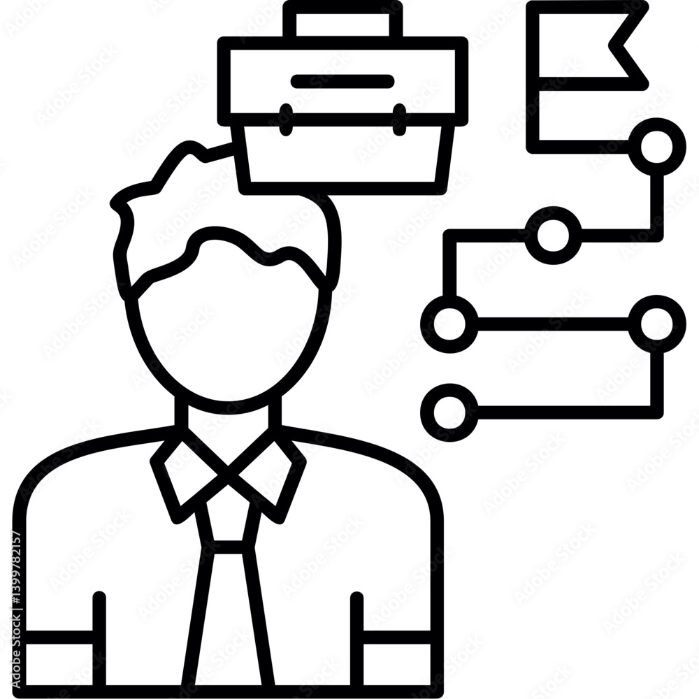 Obraz premium Career Path icon