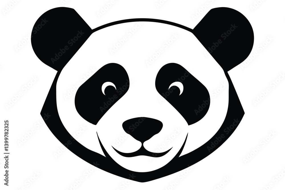 panda face vector panda face vector