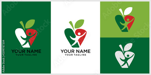Healthy Food Icon Logo Design