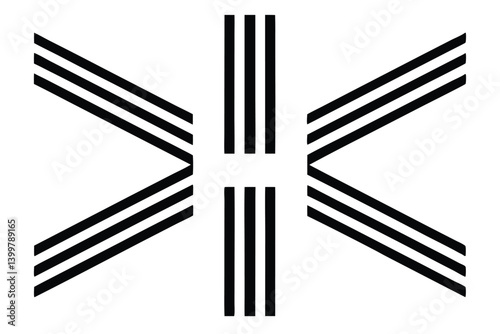 crosswalk line art modern urban street illustration