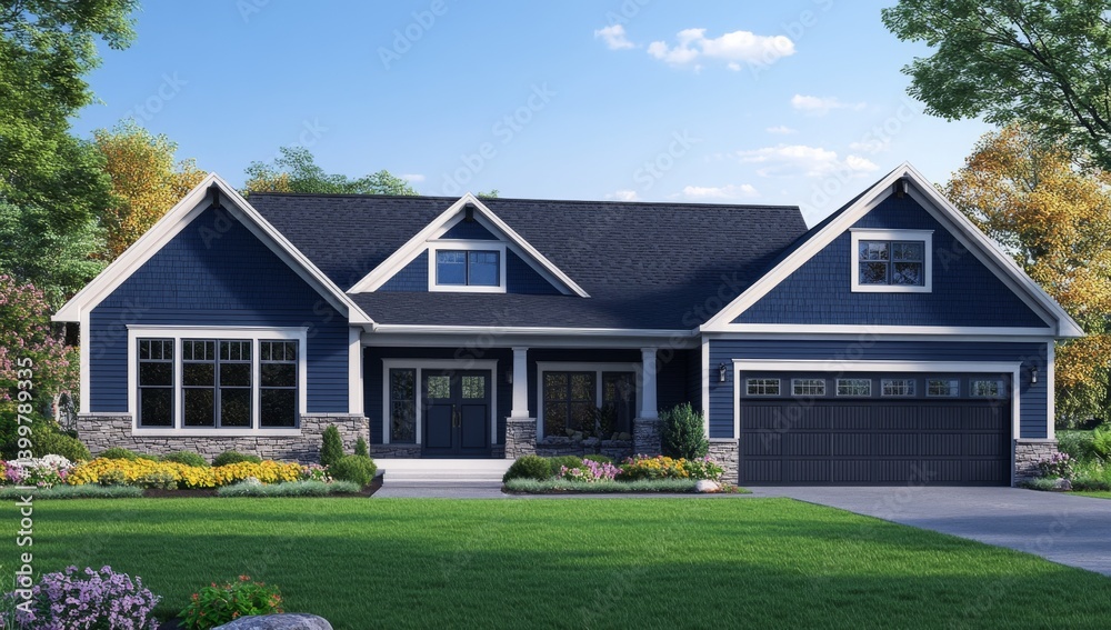 Obraz premium Modern farmhouse style home design