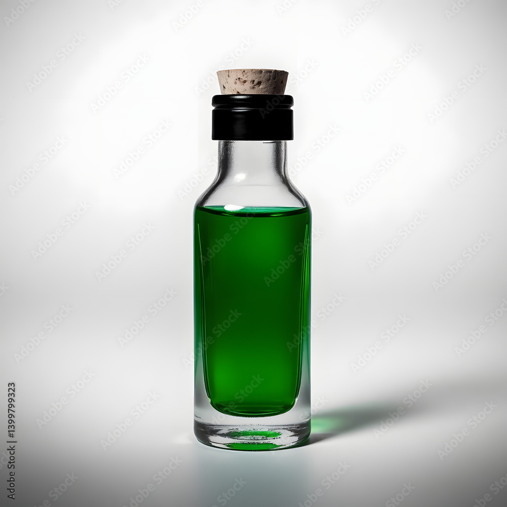 3D Green Magic Potion Bottle for Fantasy Game
