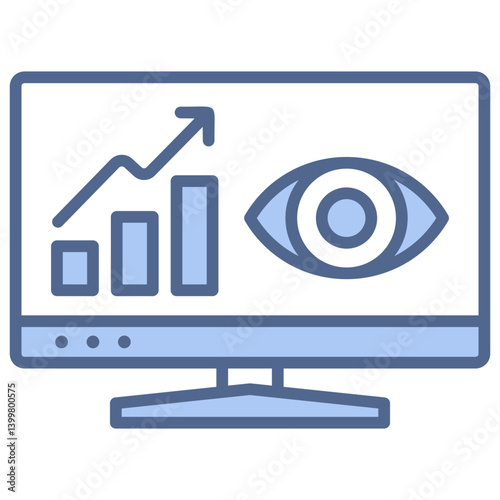 Monitoring Blue Icon