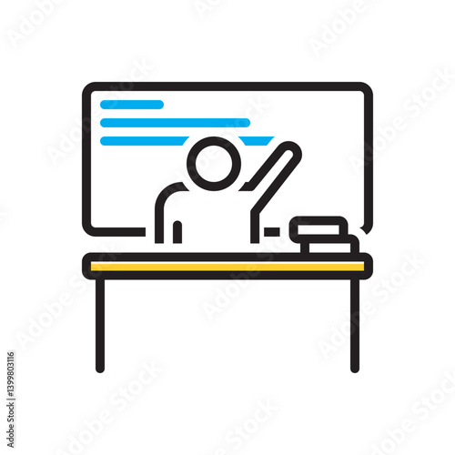 Multi color icon for teacher