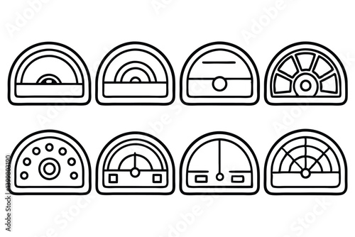 dashboard line art business data analytics overview display
