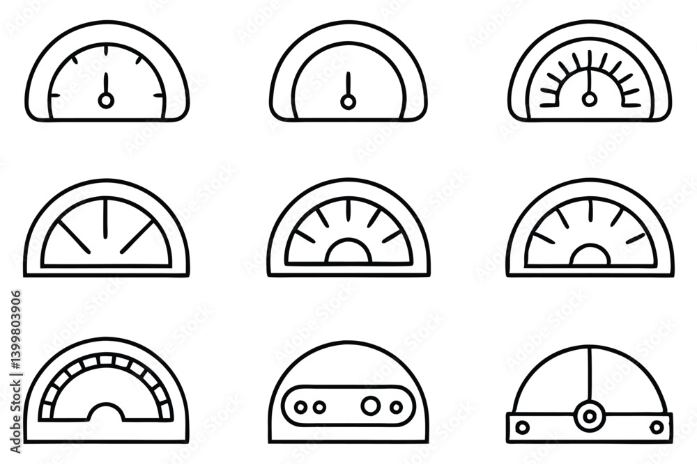 Fototapeta premium dashboard line art modern design user interface layout