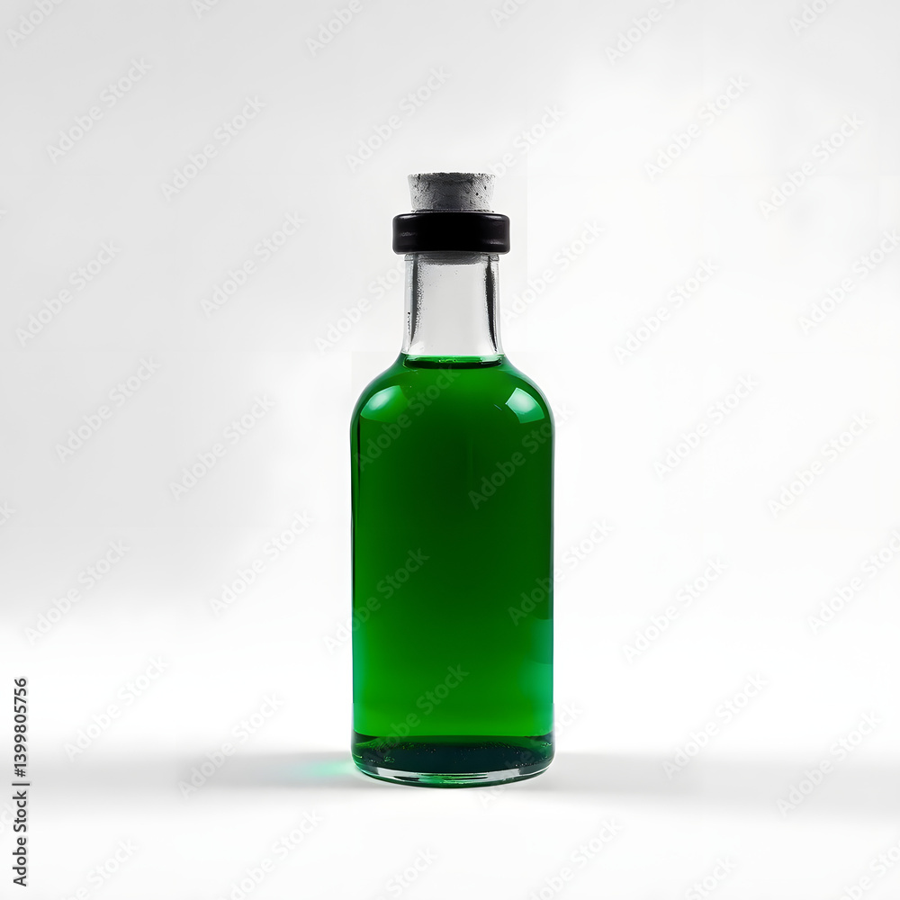 3D Green Magic Potion Bottle for Fantasy Game