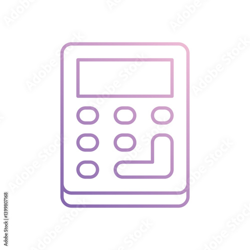 Calculator icon vector stock illustration