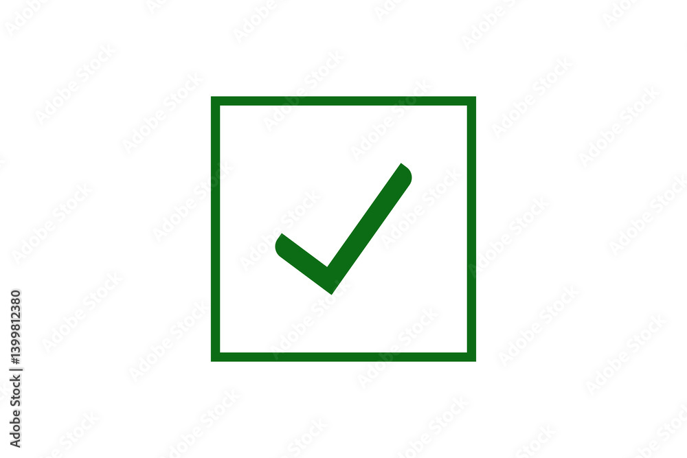 green check mark box icon box button for web, apps, logo website UI design green check mark box icon box button for web, apps, logo website UI design