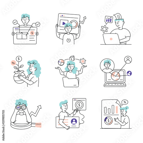 Set Of Business startup 4