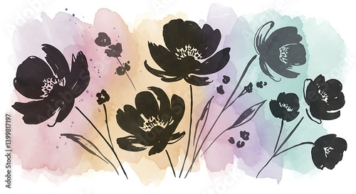 Whispers of Ink and Bloom AI Generated