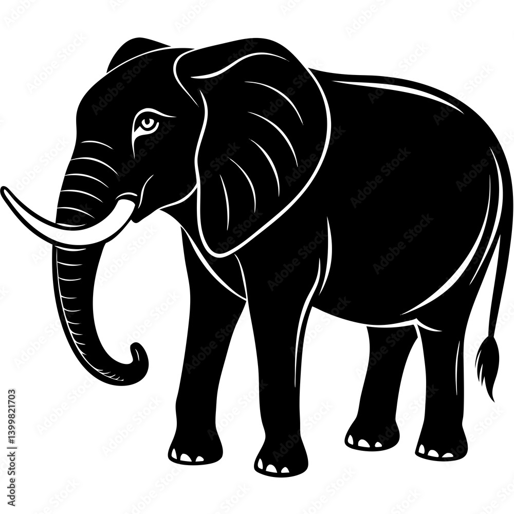Obraz premium elephant vector illustration