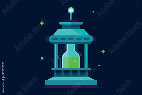 vector illustration of a lamp