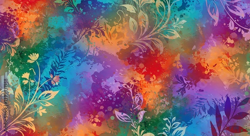 Chromatic Bloom AI Generated