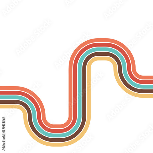 Retro Rainbow Element