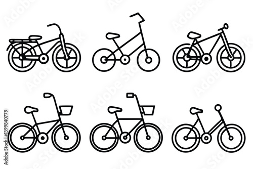 smart bike line art minimalistic and stylish bicycle outline